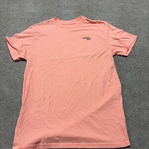 Reel Life Tropical Fishing Graphic Tee – Coral Pink – Size M 1838